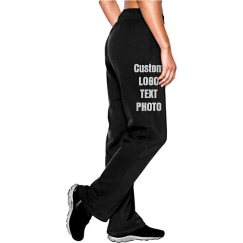 Custom Summer Fitness Long Pants Female Soft Trousers for Women Casual Pants Woman Print LOGO/TEXT/PHOTO