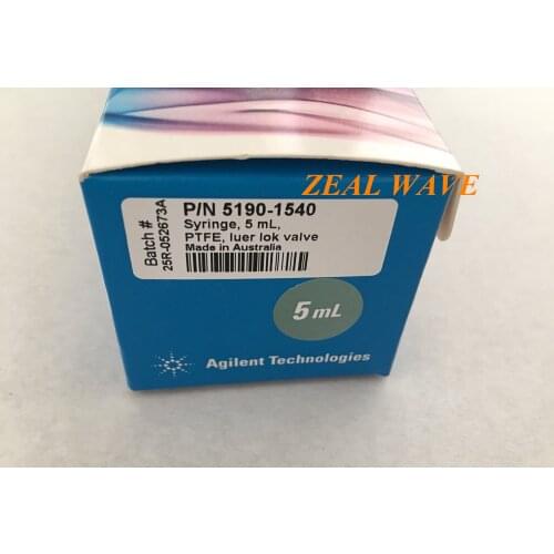 For Agilent Manual Syringe With PTFE Head Plunger And Luer Lok Locking Head 5190-1540