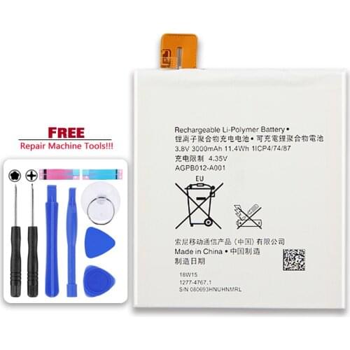 For Sony Xperia T2 Ultra XM50t XM50h D5303 D5306 D5322 AGPB012-A001 3000mAh Mobile Phone Battery with Repair Tools