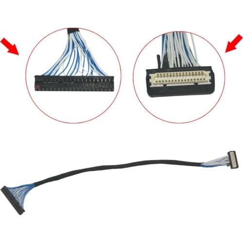 DF9B-41P/S-1V 41 Pin TTL Signal Cable for LCD Panel for LM151X05 LT121S1-101 LC201V02 (SD)(A1)
