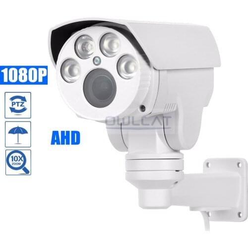 OwlCat HD 1080P AHD Bullet PTZ Camera Outdoor AHDH IR 4X 10X Pan Tilt Zoom 2.8-12mm 5-50mm Auto focus 2.0MP Security CCTV Camera