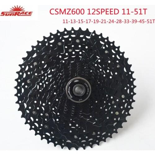 SunRace CSMZ600/CSMZ800 MTB Bike Cassette 12 Speed Mountain Bicycle Freewheel Wide Ratio 11-51T