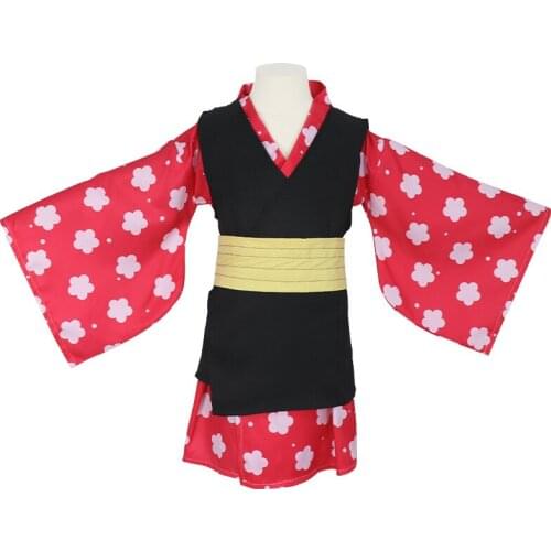 Cosplay Childrens Anime Demon Slayer Set Blade Kimono Midouzi Zhenshitou Wuichiro Yasushi Rabbit Cosplay Kimono for Girls