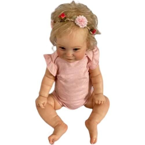 24 Inch 60cm Reborn Baby Doll Cute Girl Maddie Silicone Limbs Soft Cotton Body Handmade Rebirth Bebe For Kids Gift Toy Playmate