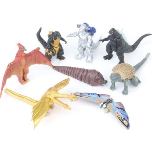 Simulation Gojira Gomora Doll Model Cartoon Movie Articles dinosaur monster Kids toys Gifts 8CM Action Figures Collectible