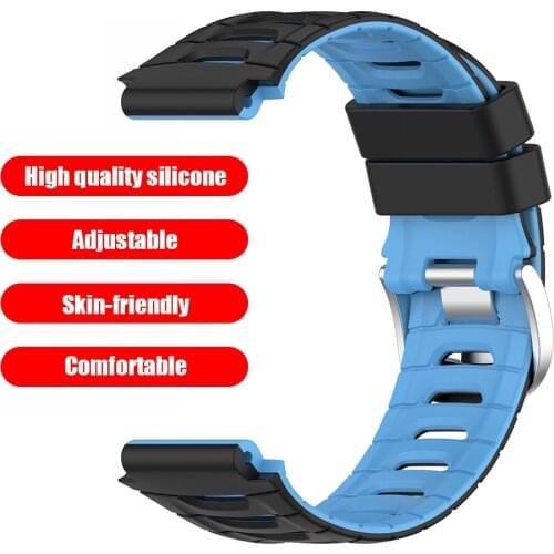 Watch Band Exterior Decoration Parts Silicone Smart Watch Band Double Color Wrist Strap for Garmin Forerunner 920XT