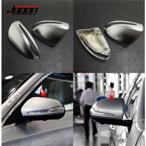 LHD Replace Matt Mirror Cover For Mercedes Benz C E S GLC Class W205 X253 W213 W222 W447 Car Side Wing Rear View Cap Accessories