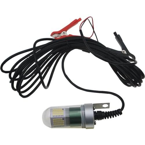 12v 60w 6000 Lumens Lure Bait Finder Night Fishing Boat Submersible Deep Drop Underwater Fishing Light Attractants with Battery