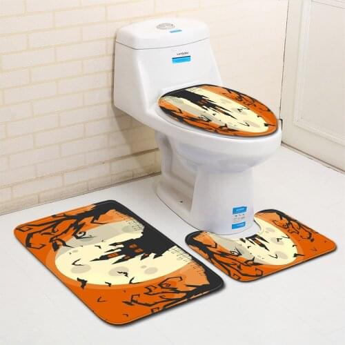 Halloween horror pattern For bath For bathroom For bath Floor mat Bath mats mats in the bathroom set For bathroom Bathroom Mat