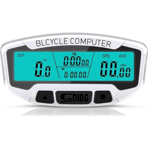 Waterproof Bike Speedometer Odometer MTB Bike Backlight Wired Code Table Digital LCD Display Computer Stopwatch Exercise Timer