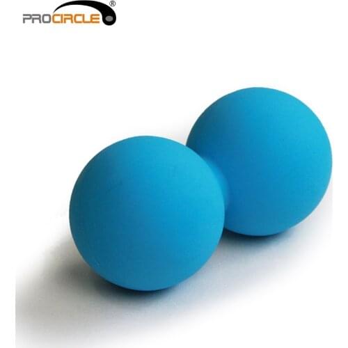 1 PCS Peanut Massage Ball Rubber Back Massage Ball Trigger Ponit Lacrosse Ball Body Massage& Fitness Exercise Balls
