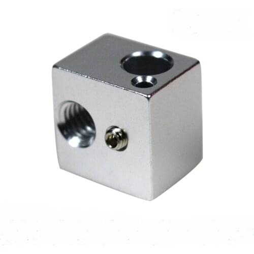 1pcs all metal E3D-V5 hotend heat block aluminum alloy sand blasting oxidation treatment heated block 3D printer parts
