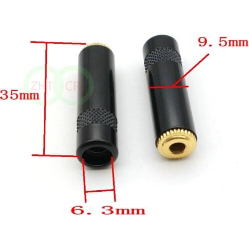 100PCS copper 3.5mm Stereo Audio socket Audio Gold-Plated headphone Cable adapter