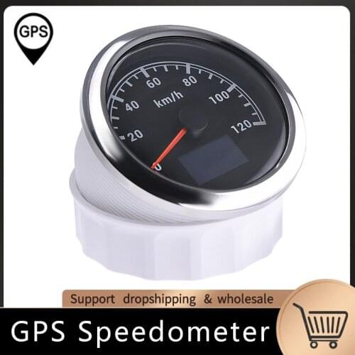 120km/h GPS Speedometer 3 In 1 85mm GPS Speed Gauge With LCD Display COG Trip Odometer For Car Boat Marine Motorcycle 9-32V