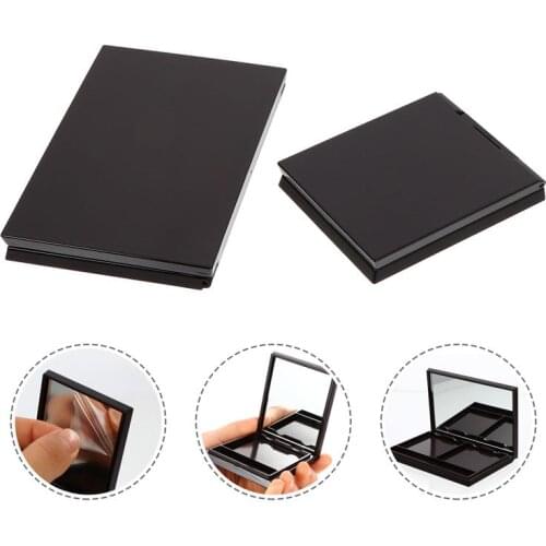 2pcs Empty Magnetic Eyeshadow Box Square Eyeshadow Organizer Subpackaging Case