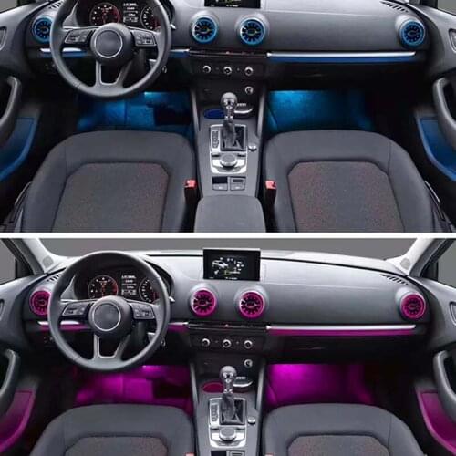 21/30color For Audi Q3 MQB platform 2013-2020 Front vent Dashboard Middle Console Atmosphere advanced Ambient Light