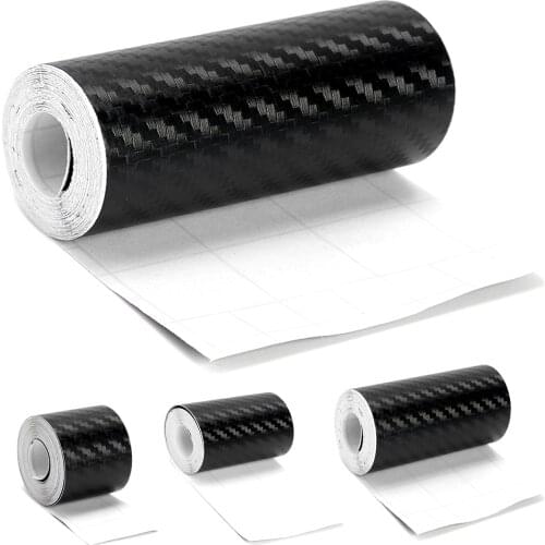 3D Carbon Fiber Strips Car Sticker 3-10M DIY Paste Rolls Auto Anti Scratch Protector Tape Waterproof Car Interior Exterior Film