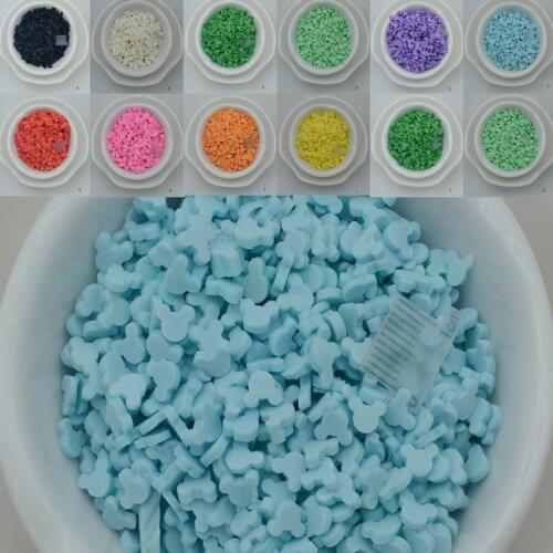 65g Mouse head shape polymer Clay Slices Colorful Clay Sprinkle for Phone Decoration,Scrapbook DIY, Slimes Filling,Embellish