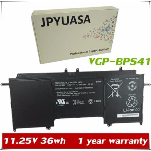 7XINbox 11.25V 36wh 3140mAh VGP-BPS41 Laptop Battery For Sony Vaio Flip 13 SVF13N SVF13N13CXB SVF13N18SCB SVF13N17SCB SVF13NA1PT