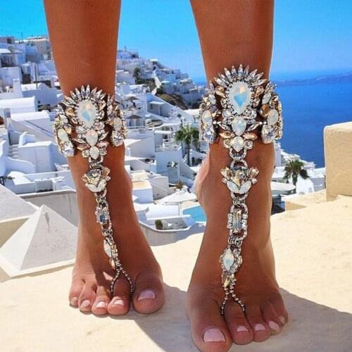 Bohemia Summer Hyperbole Foot Anklet Jewelry Boho Bracelets for Girls Beach Accessories Foot Chain 2021 Fashion