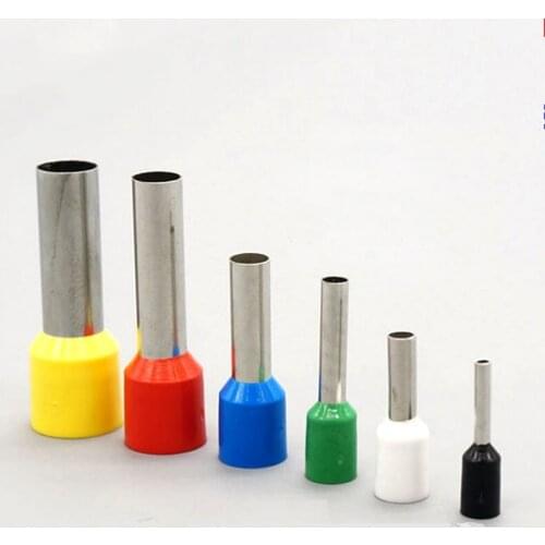 E4018 tube-type terminal needle type pre-insulated wiring terminal cold pressed copper tube terminal 4 m2 1000 PCS/package