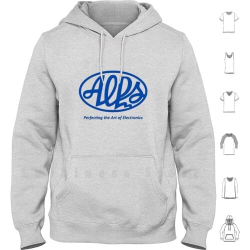 Alps Electric Logo hoodies long sleeve Keyboard Alps Keyswitch Logo Vintage 1980s Switches Electronics Skcl Skcc Skcm