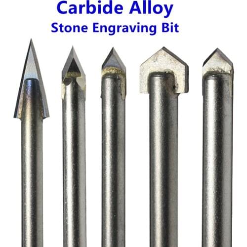 Stone marble engraving cutter Granite router bits CNC Carbide lathe carving engraver knife tile drilling milling machine tool