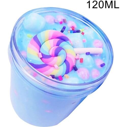 60/120ml Slime Toy Soft Clay Colorful Lollipop Putty Soft Bouncing Slime Stress Reliever Kid Toy Learning Education Toys Hobbies