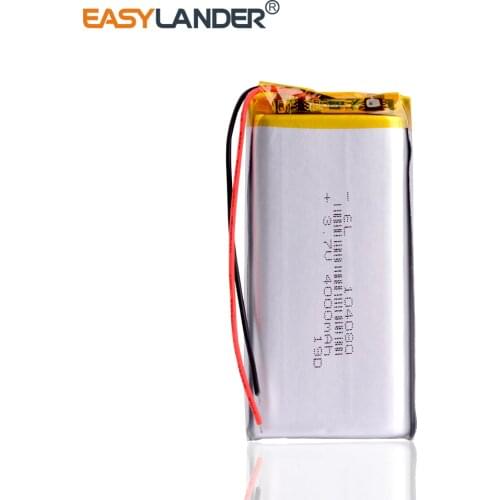 3.7V 4000mAh 104080 Polymer Lithium LiPo Rechargeable Battery cells Took for colorfly c10 E-Books Power bank Tablet PC DVD on