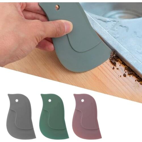 Cartoon Penguin Shaped Pastry Spatulas Cleaning Scraper Clean Spatula Tool Soft Scraper Oil