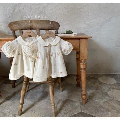 2021 new stlye boys girls floral shirt cotton shorts sleeve summer fashion kids top