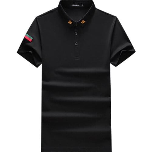 2021 summer new mens quick-drying polo shirt comfortable and breathable business casual short-sleeved polo shirt