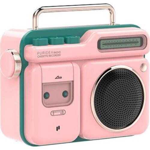 PURIDEA Retro Radio Mini Wireless Speaker Bluetooth Audio Box Gift Box Outdoor Portable Small Subwoofer Speakers
