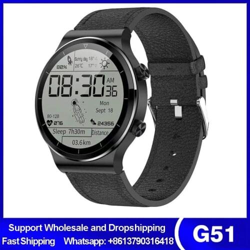 G51 Smart Watch 2020 2021 GTS Bluetooth Call Men Music Play Smart Wristband 1.28 Inch Waterproof TWS Earphone Fitness Tracker