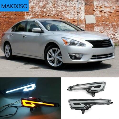 LED DRL Daytime Running Light Fog Lamp 12V Car Running Lights For Nissan Teana Altima 2013-2016