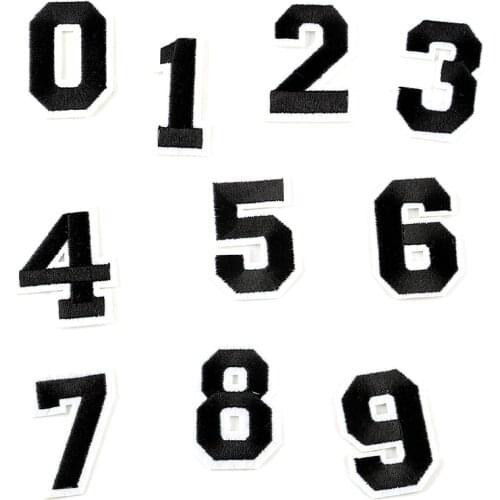 Embroidered Letter Cloth Patch Iron On Pink White Black Color 26 Alphabet Small Letter Set For Clothing Sew Hole repair Patches