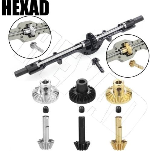 WPL D12 Metal Upgrade Hard Steel Rear Axle Gear Shaft Driving Gear Set for B24 C14 C24 B36 MN D90 FJ45 MN99s RC Car Spare Part