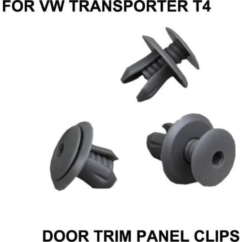 FOR VW Transporter T4 DOOR TRIM PANEL CLIPS X10 GREY SET Interior Door Card & Trim Panel Lining Clips