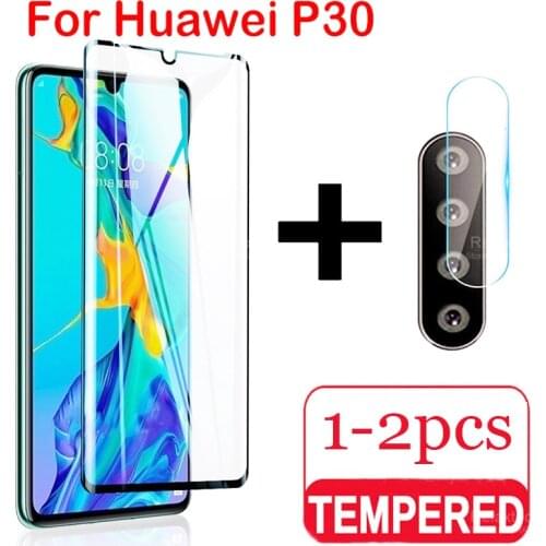1-2pcs camera lens Tempered Glass Screen Protector For Huawei P30 Lite Pro Film For Huawei P30 Pro p30Lite Glass Protective Film