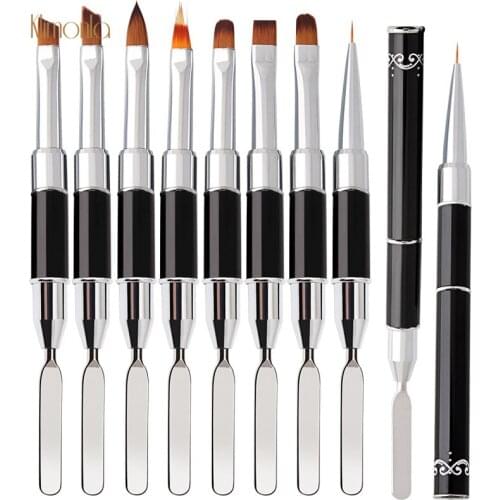 1pcs Nail Art Brush Painting Pen UV Gel Nail Gradient Phototherapy Pen Double Head Extension Design Manicure Tools