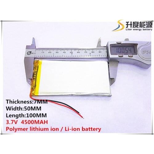 1pcs [SD] 3.7V,4500mAH,[7050100] Polymer lithium ion / Li-ion battery for TOY,POWER BANK,GPS,mp3,mp4,cell phone,speaker