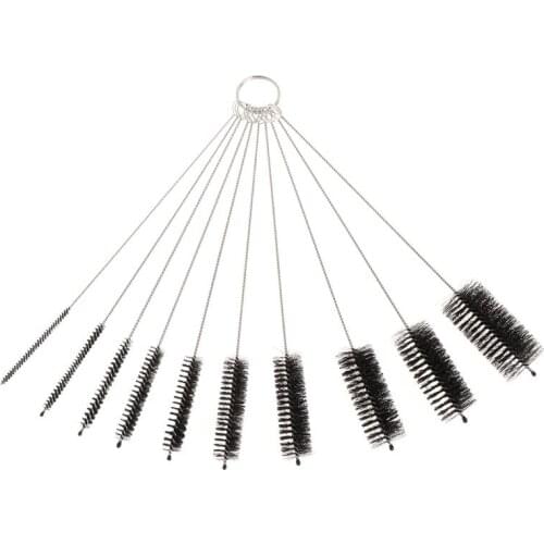 10Pcs Aquarium Brushes Set Pipe Cleaning Tool Tube Cleaner For Drinking Straw Glasses Keyboard Jewelry Bottle Jar Household Kit