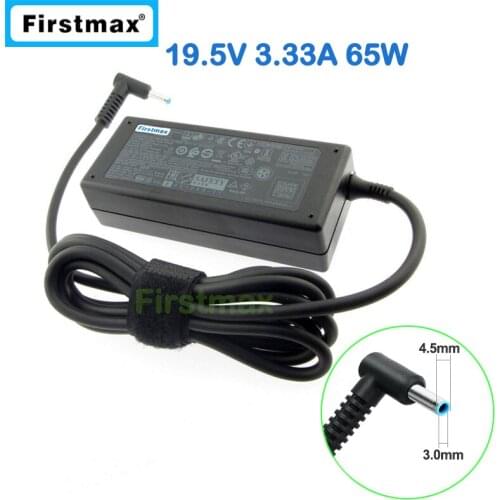 19.5V 3.33A 65W Adapter Charger for HP Chromebook 14 Pavilion 15 Series 710412-001 PPP009C Blue Tip