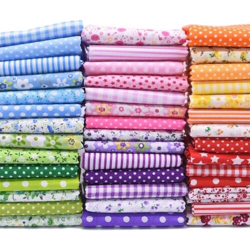 20*25cm And 25*25cm 100% Cotton Cloth Flower Dot Printed Patchwork Fabric DIY Tilda Needlework Tissue Cloth Sewing Craft Materia