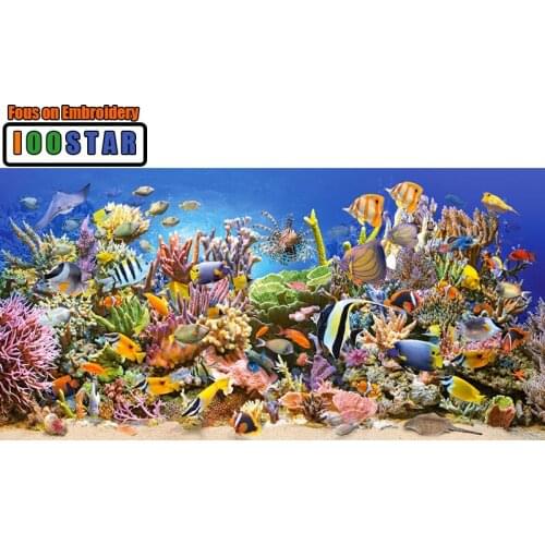 5D DIY Diamond embroidery Seabed animals diamond painting Cross Stitch full square/Round drill Rhinestone mosaic decoration gift