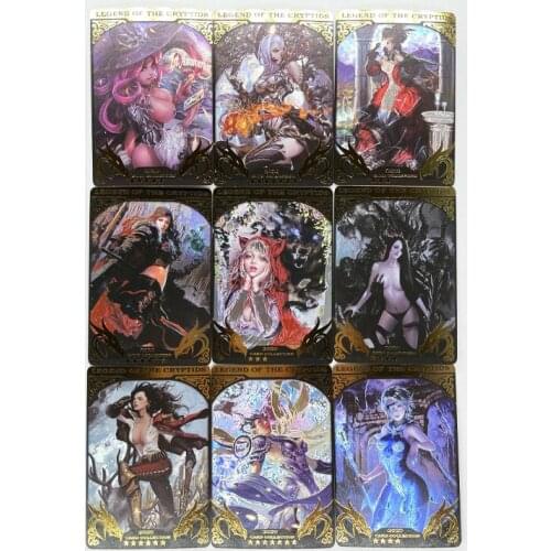 9pcs/set Legend of Cryptids Laser Bronzing Toys Hobbies Hobby Collectibles Game Collection Anime Cards