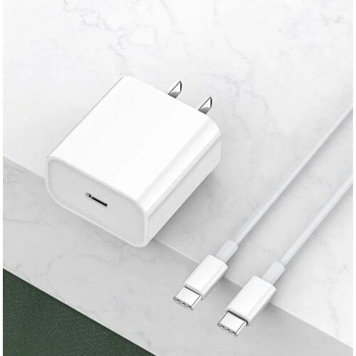 PD 20W USB-C Power Adapter Charger US EU Plug QC3.0 20W Smart Phone Fast Charger for iPad Pro Air iPhone 12 mini 11 Pro Max Xs X