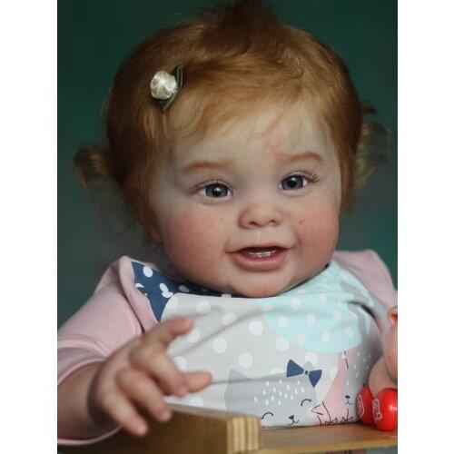 BZDOLL 24.5 Inch Silicone Reborn Accessories DIY Kodi Bear Blank Kit Fresh Color Soft Unpainted Unfinished Smiling Doll Babies