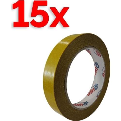 Double-Side Transparent Tape 19mmx25m Strong Adhesive Board Tape 15piece Bundle Adhesive Thin Tape Brio High Quality