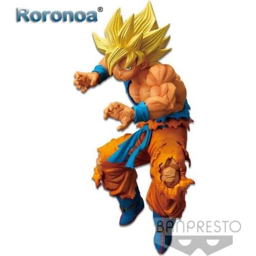 RORONOA Original Banpresto D B Super Goku FES vol.13 SSJ Goku PVC Action Figure Collectible Model Doll Toys Figurals Brinquedos
